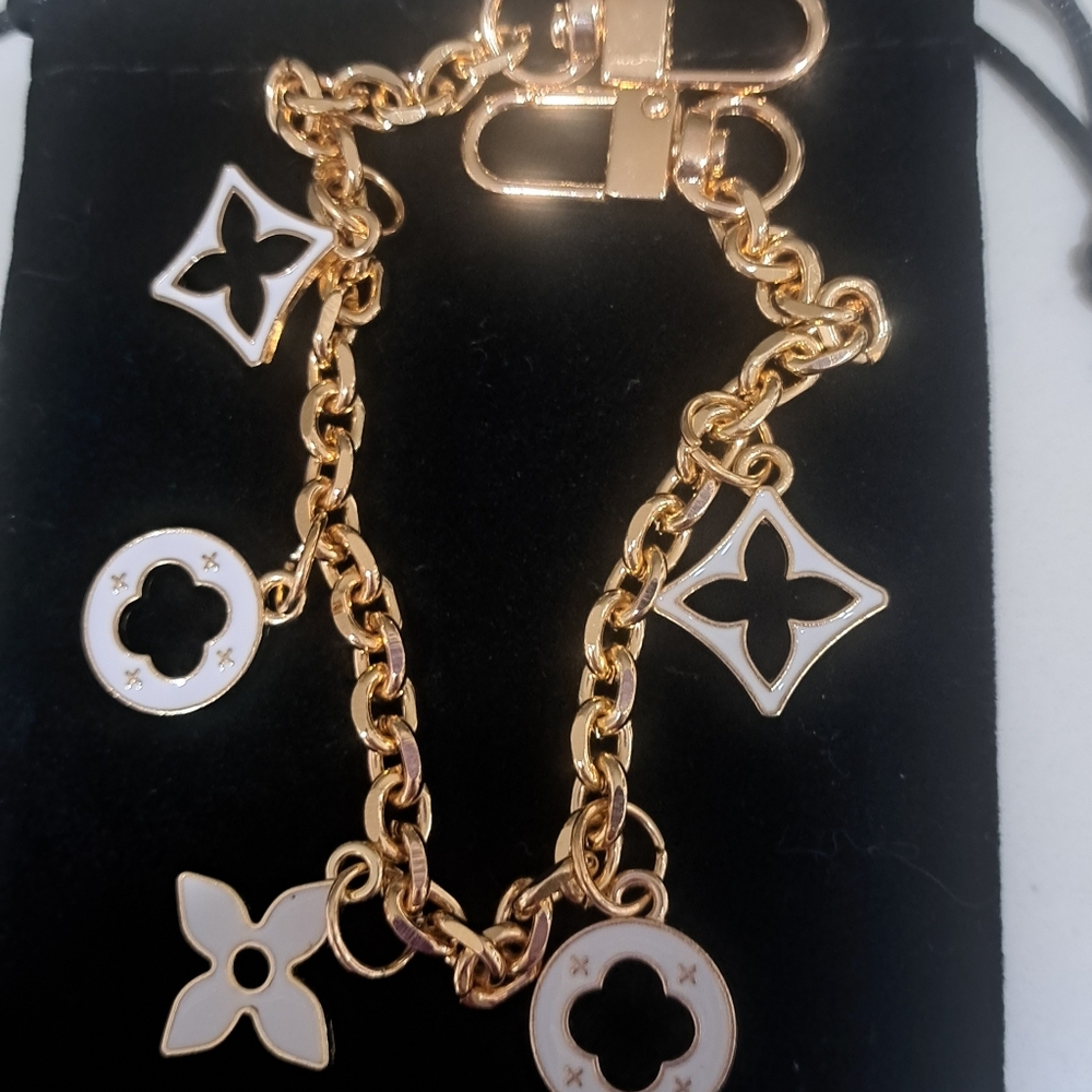 LV Style Lg Purse Charm